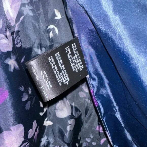 Weatherproof Quilted Navy Puffer Coat - Picture 15 of 15